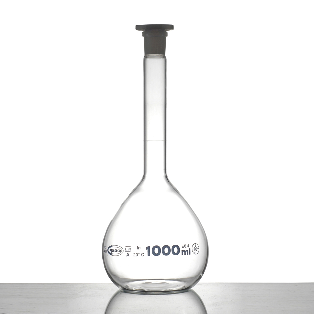 Volumetric Flask Class B 50ml Borosilicate Glass, Glassco Smith Scientific