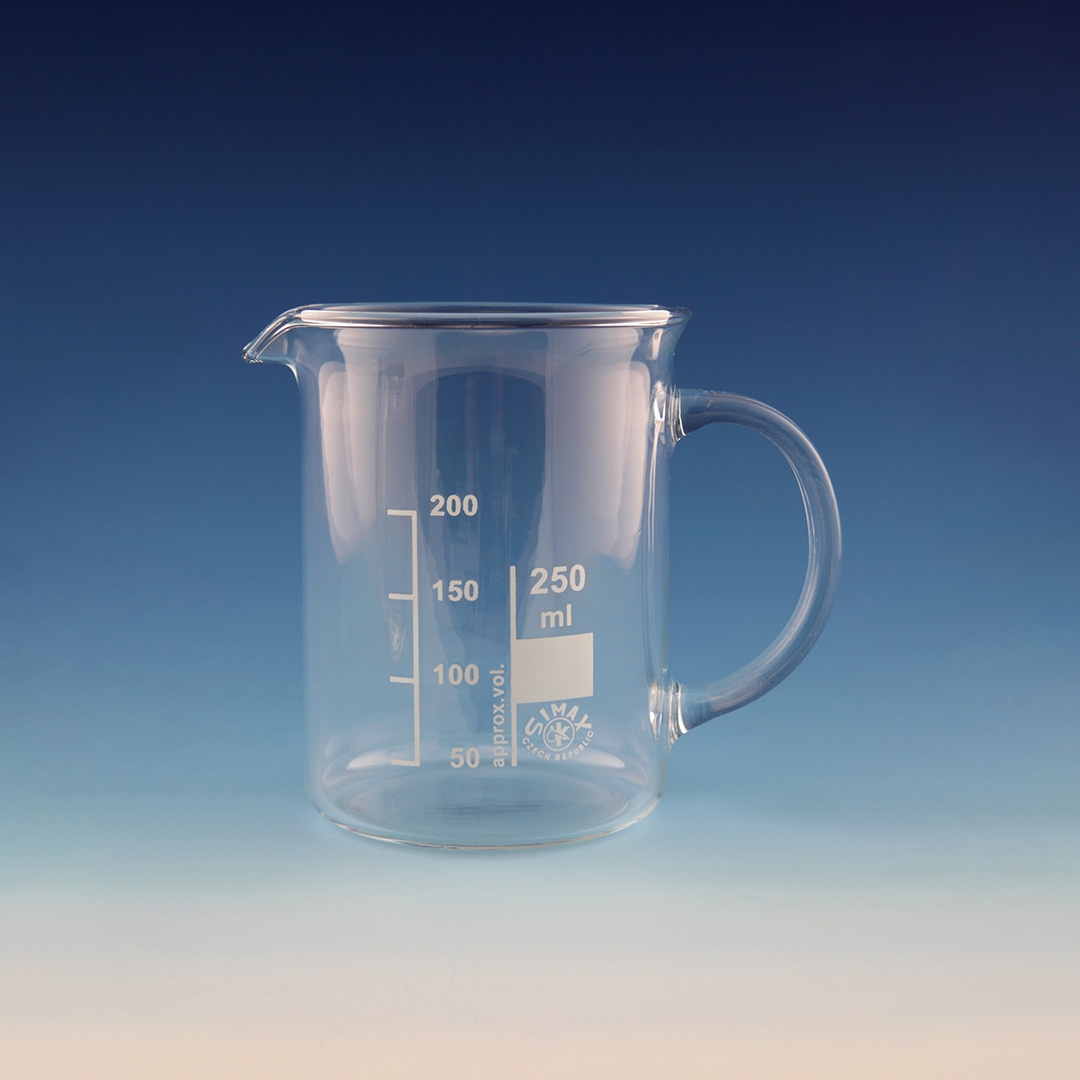Beaker, Low Form, With Handle, Capacity 600ml, Outer Diameter 90mm