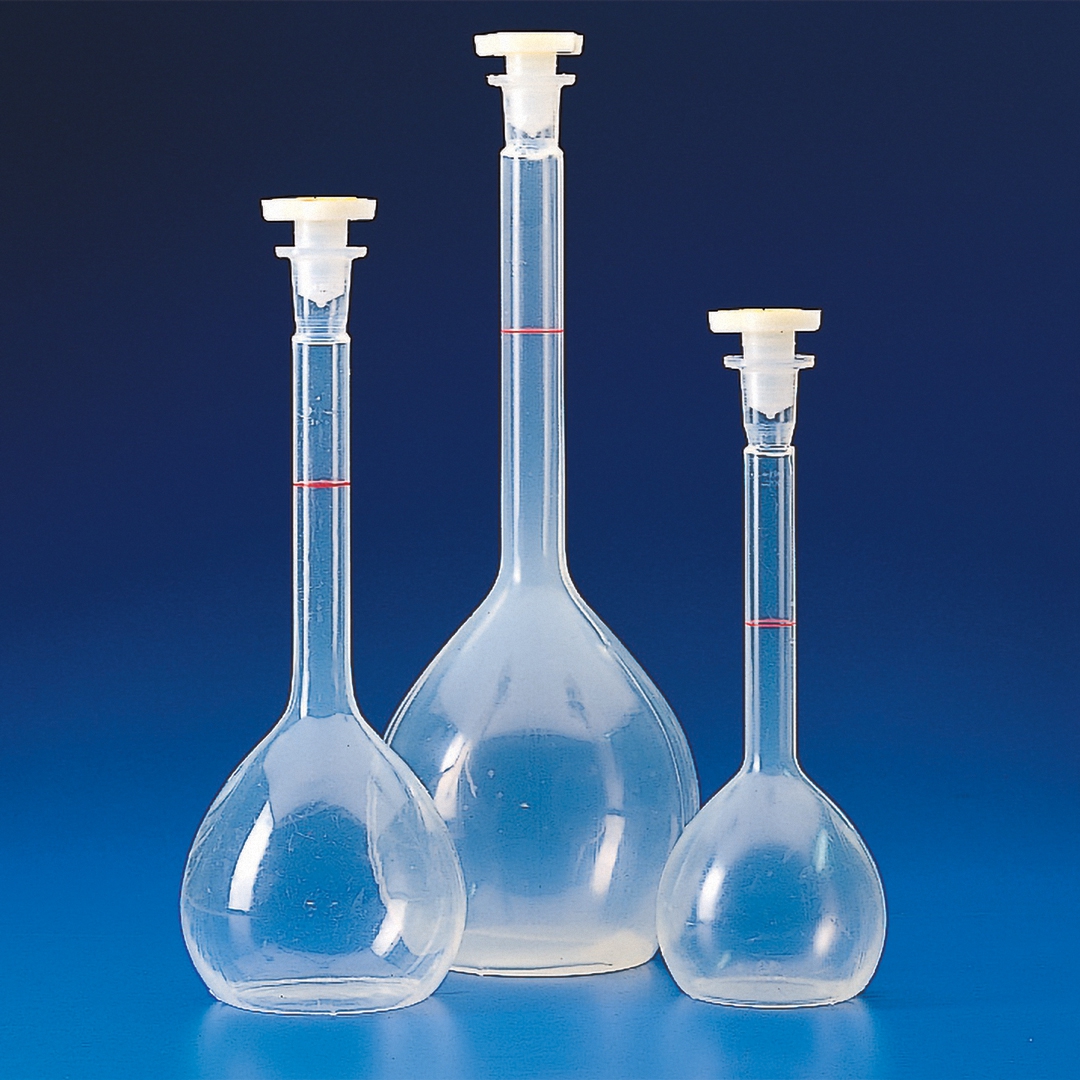 Volumetric Flasks With Cap, Material PMP (TPX) Smith Scientific